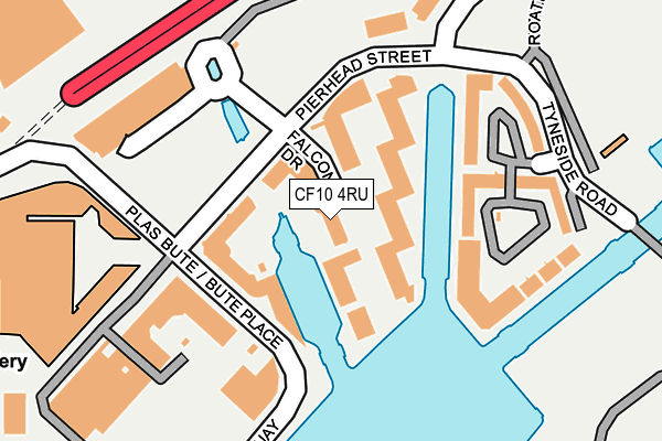 CF10 4RU map - OS OpenMap – Local (Ordnance Survey) CF10 4RU map - OS OpenMap – Local (Ordnance Survey)