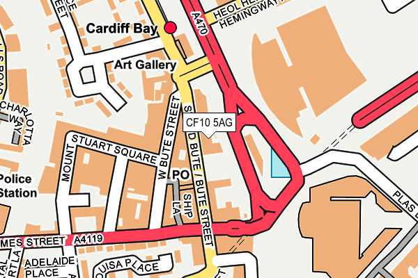 CF10 5AG map - OS OpenMap – Local (Ordnance Survey) CF10 5AG map - OS OpenMap – Local (Ordnance Survey)