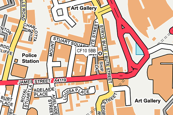 CF10 5BB map - OS OpenMap – Local (Ordnance Survey) CF10 5BB map - OS OpenMap – Local (Ordnance Survey)