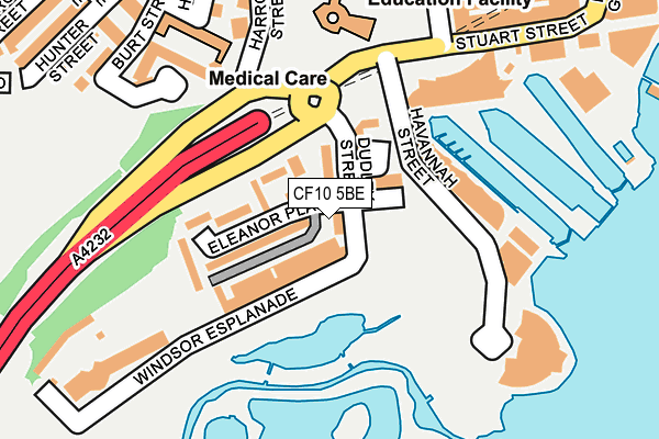CF10 5BE map - OS OpenMap – Local (Ordnance Survey) CF10 5BE map - OS OpenMap – Local (Ordnance Survey)