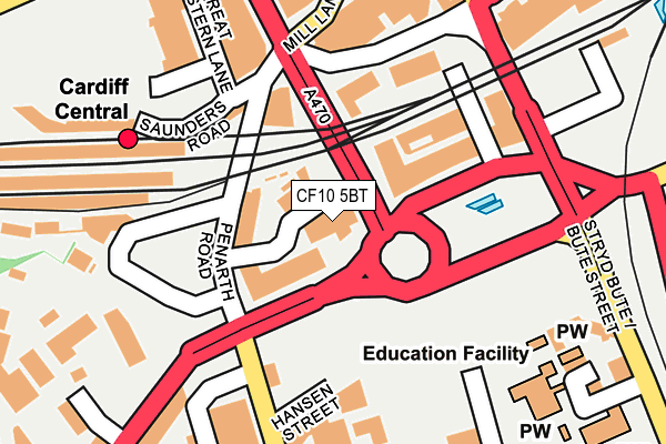 CF10 5BT map - OS OpenMap – Local (Ordnance Survey) CF10 5BT map - OS OpenMap – Local (Ordnance Survey)