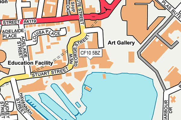 CF10 5BZ map - OS OpenMap – Local (Ordnance Survey) CF10 5BZ map - OS OpenMap – Local (Ordnance Survey)