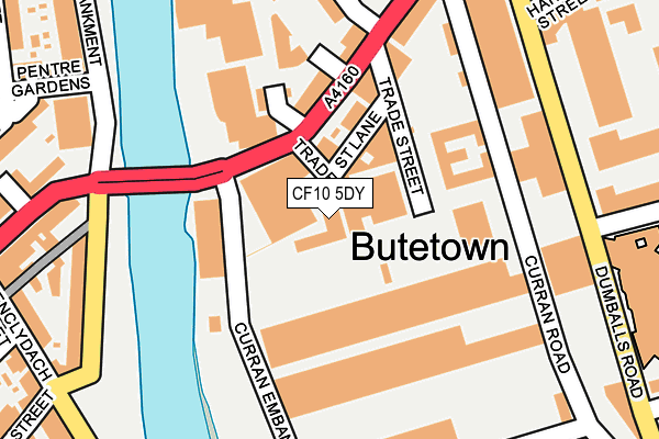 CF10 5DY map - OS OpenMap – Local (Ordnance Survey) CF10 5DY map - OS OpenMap – Local (Ordnance Survey)
