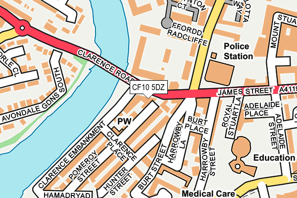CF10 5DZ map - OS OpenMap – Local (Ordnance Survey) CF10 5DZ map - OS OpenMap – Local (Ordnance Survey)
