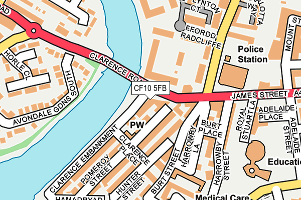 CF10 5FB map - OS OpenMap – Local (Ordnance Survey) CF10 5FB map - OS OpenMap – Local (Ordnance Survey)