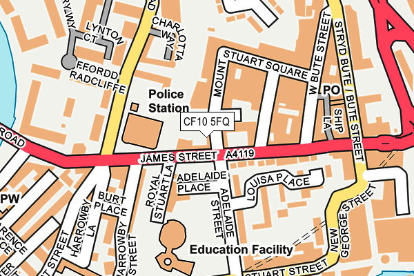 CF10 5FQ map - OS OpenMap – Local (Ordnance Survey) CF10 5FQ map - OS OpenMap – Local (Ordnance Survey)