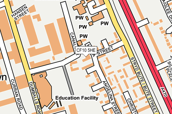 CF10 5HE map - OS OpenMap – Local (Ordnance Survey) CF10 5HE map - OS OpenMap – Local (Ordnance Survey)