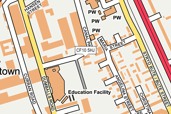 CF10 5HJ map - OS OpenMap – Local (Ordnance Survey) CF10 5HJ map - OS OpenMap – Local (Ordnance Survey)