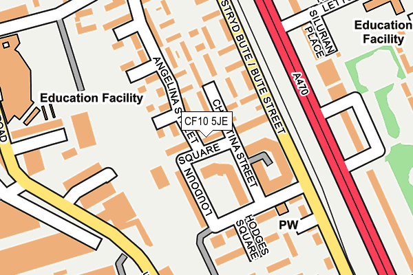 CF10 5JE map - OS OpenMap – Local (Ordnance Survey) CF10 5JE map - OS OpenMap – Local (Ordnance Survey)
