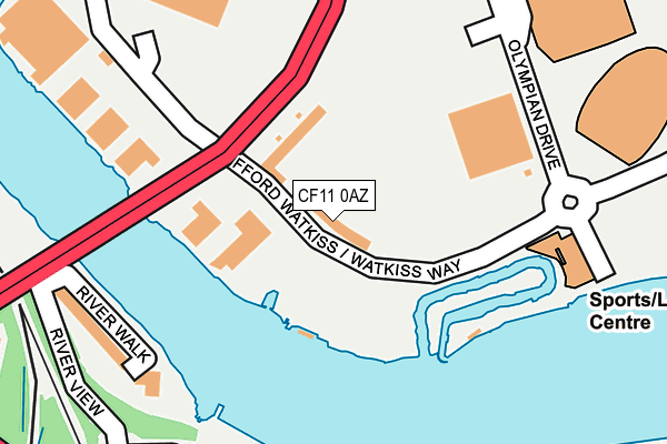 CF11 0AZ map - OS OpenMap – Local (Ordnance Survey) CF11 0AZ map - OS OpenMap – Local (Ordnance Survey)