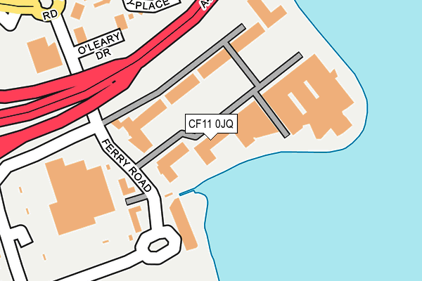 CF11 0JQ map - OS OpenMap – Local (Ordnance Survey) CF11 0JQ map - OS OpenMap – Local (Ordnance Survey)