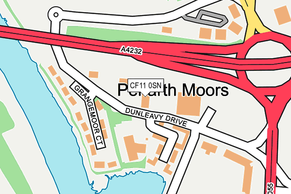 CF11 0SN map - OS OpenMap – Local (Ordnance Survey) CF11 0SN map - OS OpenMap – Local (Ordnance Survey)