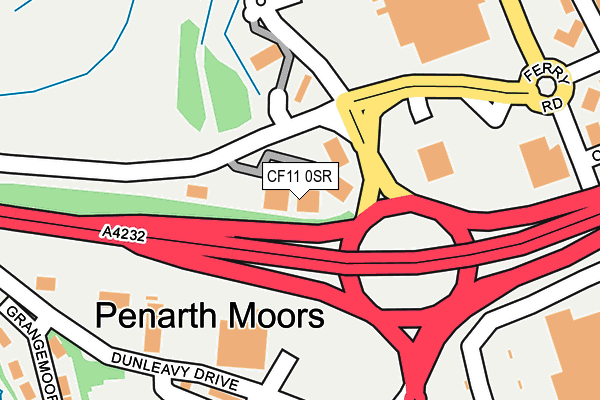 CF11 0SR map - OS OpenMap – Local (Ordnance Survey) CF11 0SR map - OS OpenMap – Local (Ordnance Survey)