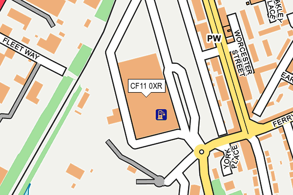 CF11 0XR map - OS OpenMap – Local (Ordnance Survey) CF11 0XR map - OS OpenMap – Local (Ordnance Survey)