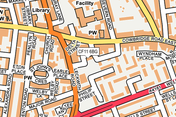 CF11 6BG map - OS OpenMap – Local (Ordnance Survey) CF11 6BG map - OS OpenMap – Local (Ordnance Survey)