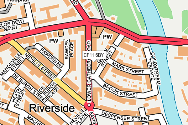 CF11 6BY map - OS OpenMap – Local (Ordnance Survey) CF11 6BY map - OS OpenMap – Local (Ordnance Survey)
