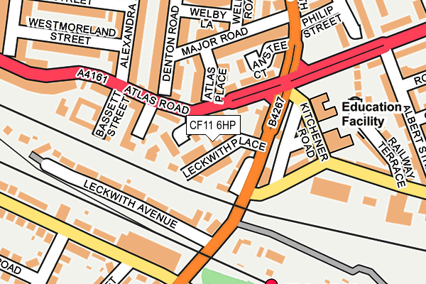 CF11 6HP map - OS OpenMap – Local (Ordnance Survey) CF11 6HP map - OS OpenMap – Local (Ordnance Survey)