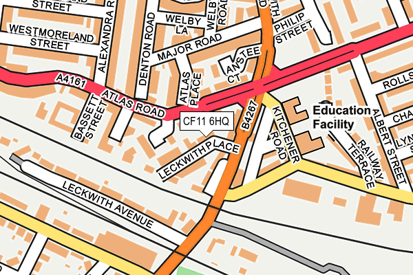 CF11 6HQ map - OS OpenMap – Local (Ordnance Survey)