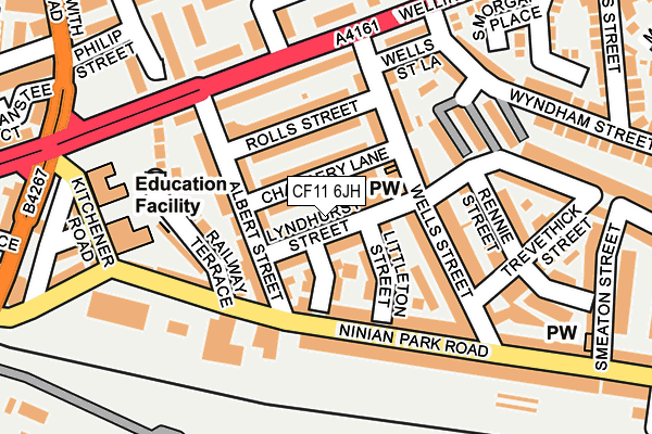 CF11 6JH map - OS OpenMap – Local (Ordnance Survey) CF11 6JH map - OS OpenMap – Local (Ordnance Survey)