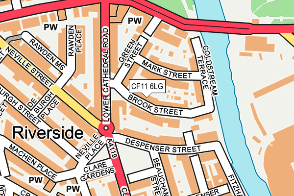 CF11 6LG map - OS OpenMap – Local (Ordnance Survey)