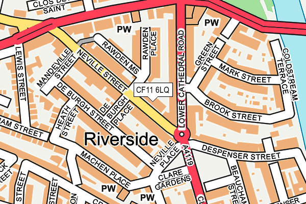 CF11 6LQ map - OS OpenMap – Local (Ordnance Survey) CF11 6LQ map - OS OpenMap – Local (Ordnance Survey)