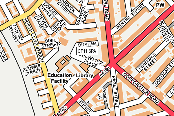 CF11 6PA map - OS OpenMap – Local (Ordnance Survey) CF11 6PA map - OS OpenMap – Local (Ordnance Survey)