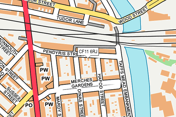 CF11 6RJ map - OS OpenMap – Local (Ordnance Survey) CF11 6RJ map - OS OpenMap – Local (Ordnance Survey)