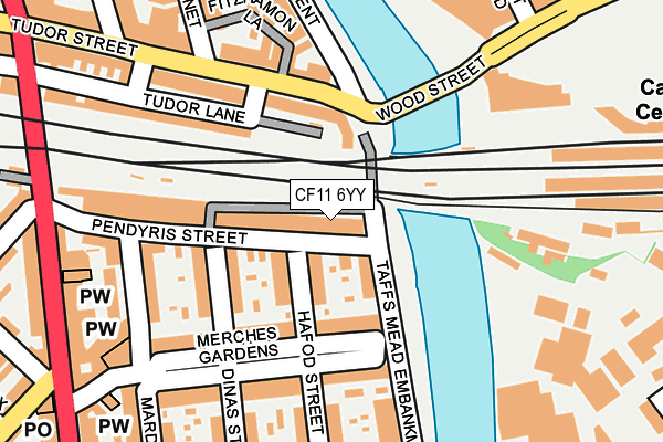CF11 6YY map - OS OpenMap – Local (Ordnance Survey) CF11 6YY map - OS OpenMap – Local (Ordnance Survey)