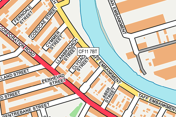 CF11 7BT map - OS OpenMap – Local (Ordnance Survey) CF11 7BT map - OS OpenMap – Local (Ordnance Survey)