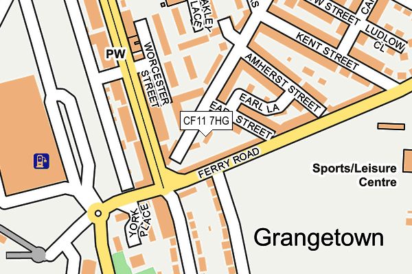 CF11 7HG map - OS OpenMap – Local (Ordnance Survey) CF11 7HG map - OS OpenMap – Local (Ordnance Survey)