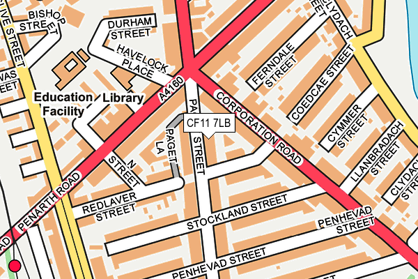 CF11 7LB map - OS OpenMap – Local (Ordnance Survey) CF11 7LB map - OS OpenMap – Local (Ordnance Survey)