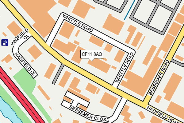 CF11 8AQ map - OS OpenMap – Local (Ordnance Survey) CF11 8AQ map - OS OpenMap – Local (Ordnance Survey)