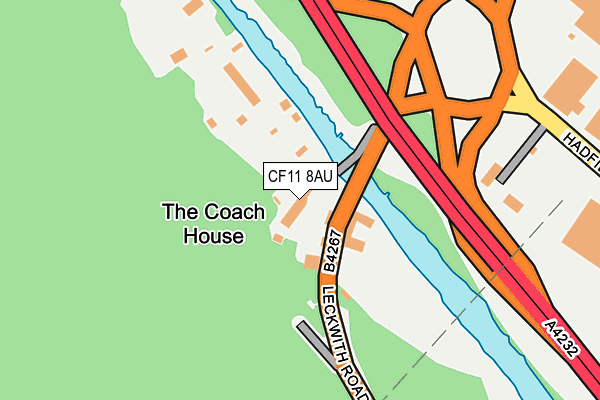 CF11 8AU map - OS OpenMap – Local (Ordnance Survey) CF11 8AU map - OS OpenMap – Local (Ordnance Survey)