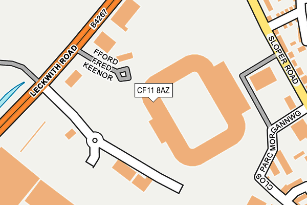 CF11 8AZ map - OS OpenMap – Local (Ordnance Survey) CF11 8AZ map - OS OpenMap – Local (Ordnance Survey)