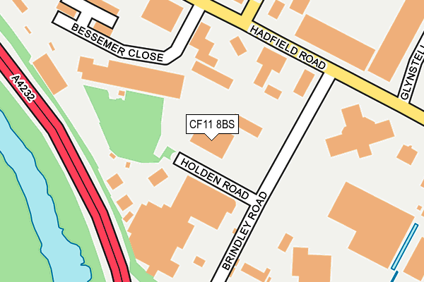 CF11 8BS map - OS OpenMap – Local (Ordnance Survey) CF11 8BS map - OS OpenMap – Local (Ordnance Survey)