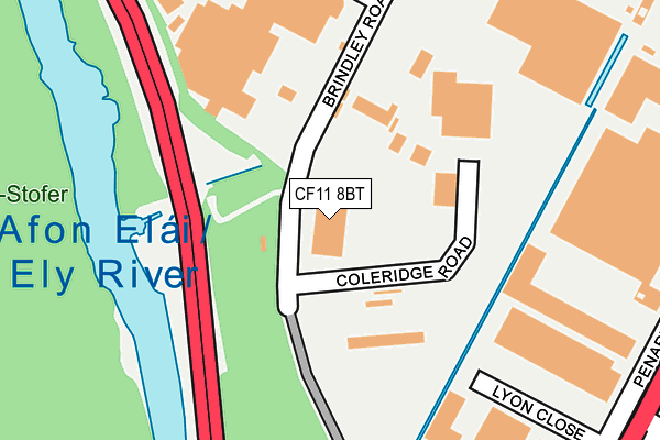 CF11 8BT map - OS OpenMap – Local (Ordnance Survey) CF11 8BT map - OS OpenMap – Local (Ordnance Survey)