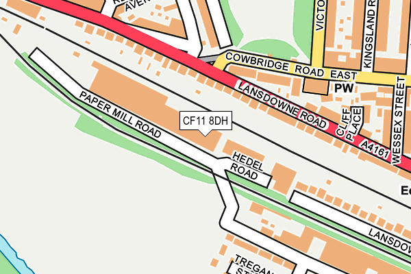 CF11 8DH map - OS OpenMap – Local (Ordnance Survey) CF11 8DH map - OS OpenMap – Local (Ordnance Survey)