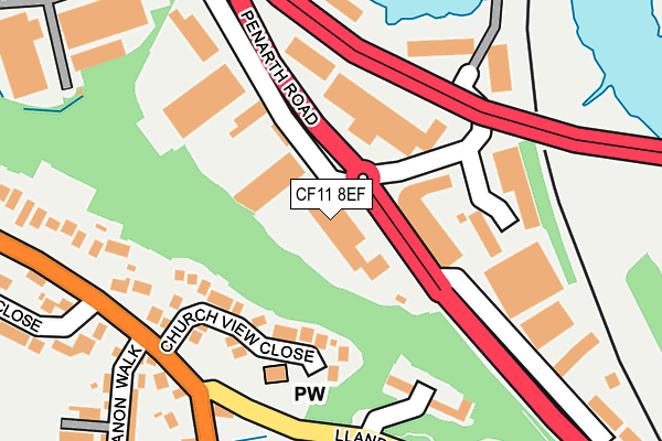 CF11 8EF map - OS OpenMap – Local (Ordnance Survey) CF11 8EF map - OS OpenMap – Local (Ordnance Survey)