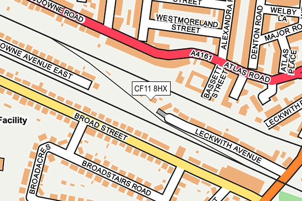 CF11 8HX map - OS OpenMap – Local (Ordnance Survey) CF11 8HX map - OS OpenMap – Local (Ordnance Survey)