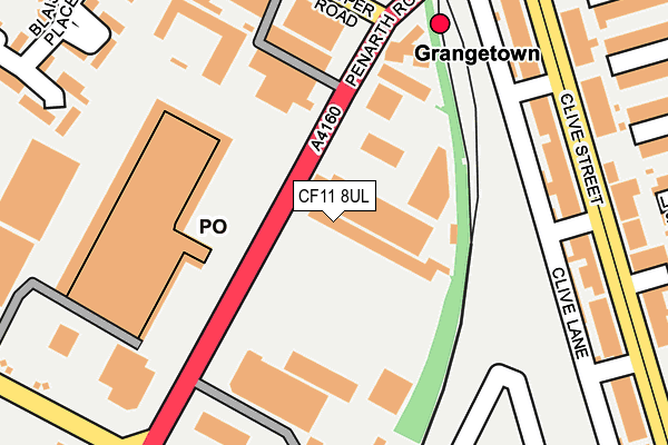 CF11 8UL map - OS OpenMap – Local (Ordnance Survey) CF11 8UL map - OS OpenMap – Local (Ordnance Survey)