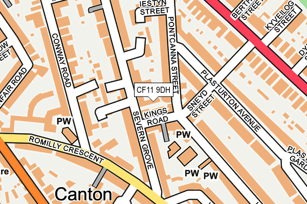 CF11 9DH map - OS OpenMap – Local (Ordnance Survey) CF11 9DH map - OS OpenMap – Local (Ordnance Survey)