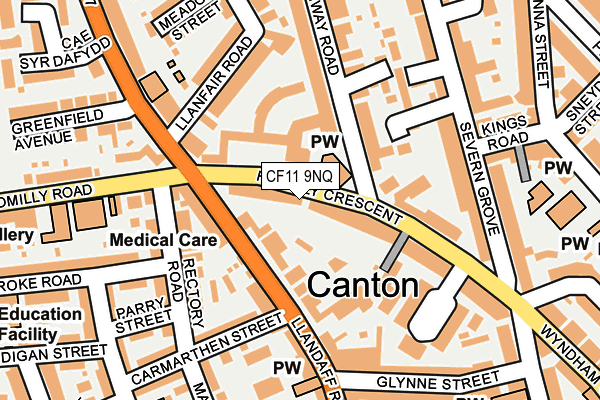CF11 9NQ map - OS OpenMap – Local (Ordnance Survey) CF11 9NQ map - OS OpenMap – Local (Ordnance Survey)