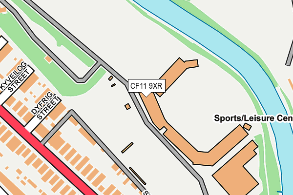 CF11 9XR map - OS OpenMap – Local (Ordnance Survey) CF11 9XR map - OS OpenMap – Local (Ordnance Survey)
