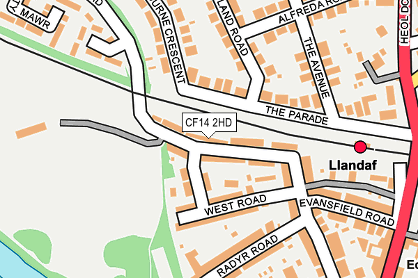 CF14 2HD map - OS OpenMap – Local (Ordnance Survey) CF14 2HD map - OS OpenMap – Local (Ordnance Survey)