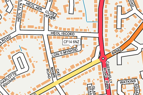 CF14 6NZ map - OS OpenMap – Local (Ordnance Survey) CF14 6NZ map - OS OpenMap – Local (Ordnance Survey)