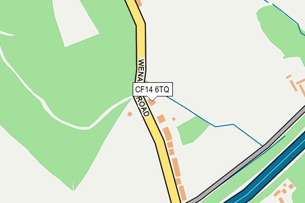 CF14 6TQ map - OS OpenMap – Local (Ordnance Survey) CF14 6TQ map - OS OpenMap – Local (Ordnance Survey)