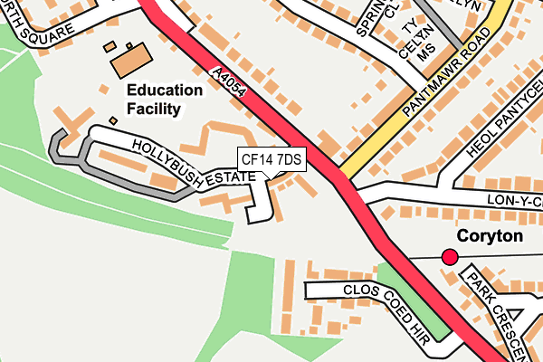 CF14 7DS map - OS OpenMap – Local (Ordnance Survey) CF14 7DS map - OS OpenMap – Local (Ordnance Survey)