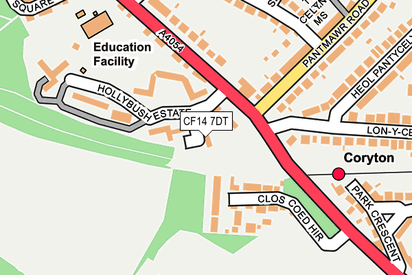 CF14 7DT map - OS OpenMap – Local (Ordnance Survey) CF14 7DT map - OS OpenMap – Local (Ordnance Survey)
