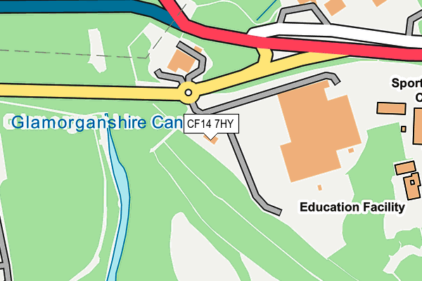CF14 7HY map - OS OpenMap – Local (Ordnance Survey) CF14 7HY map - OS OpenMap – Local (Ordnance Survey)