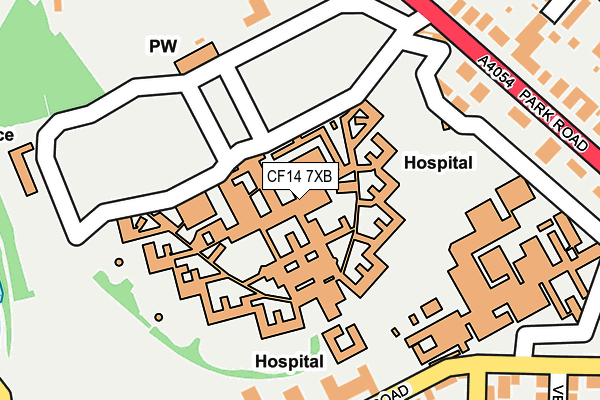 CF14 7XB map - OS OpenMap – Local (Ordnance Survey) CF14 7XB map - OS OpenMap – Local (Ordnance Survey)